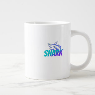 Shark Bold Ocean Predator Design for Gym & Gift Giant Coffee Mug