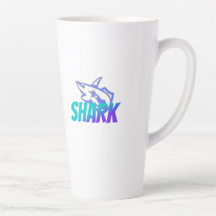 Shark Bold Ocean Predator Design for Gym & Gift Latte Mug