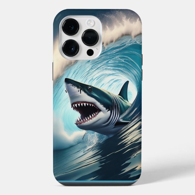 Shark Bump and Bite Iphone Case (Back)