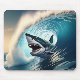 Shark Bump and Bite Mouse Pad