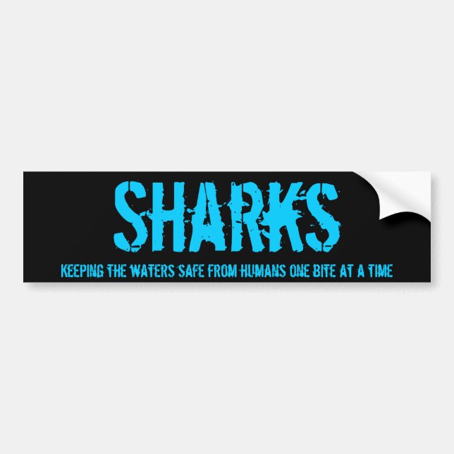 Shark Bumper v1 Bumper Sticker (Front)