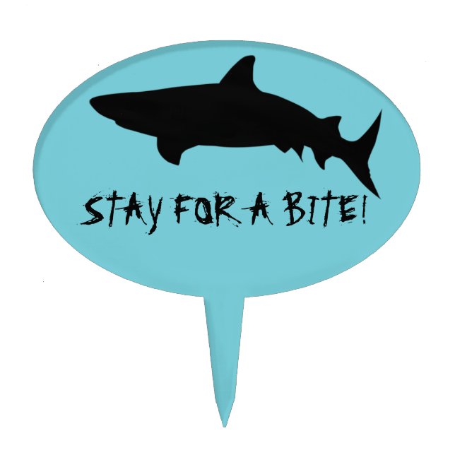 Shark Cake Topper, Shark Party, Shark Birthday Topper (Front)