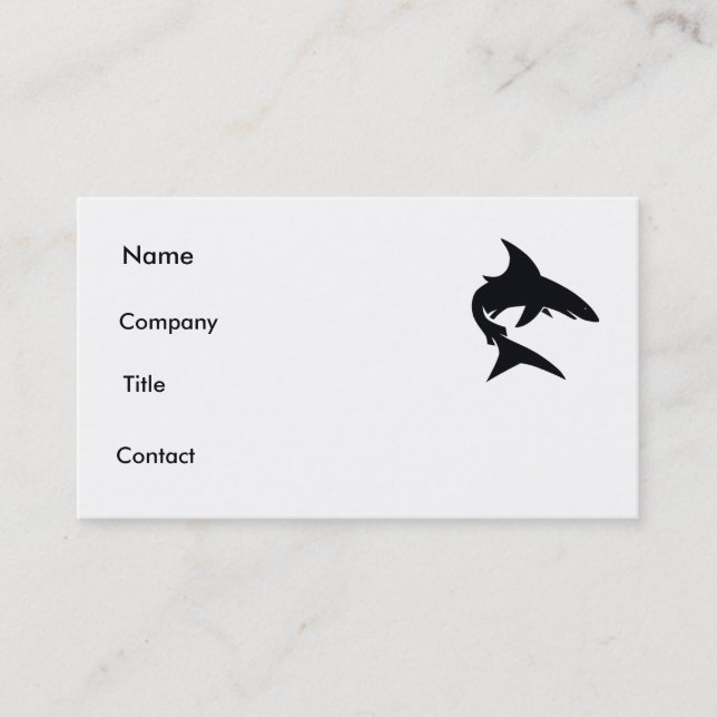 shark card. business card (Front)