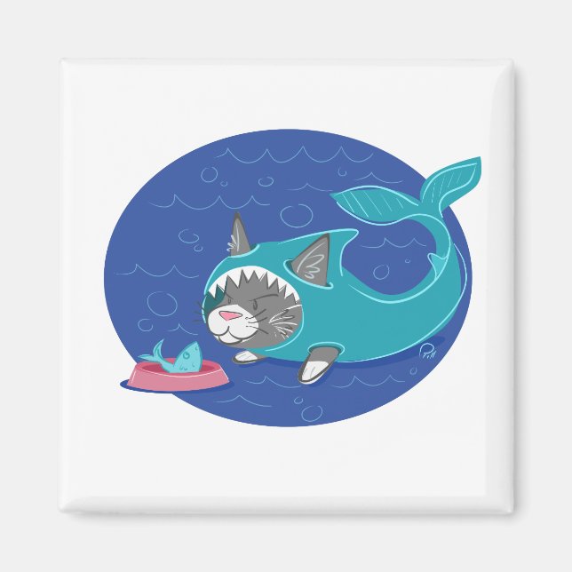 Shark Cat - Magnet (Front)