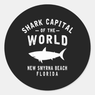 Shark Catal Of The World - New Smyrna Beach Fl-fun Classic Round Sticker