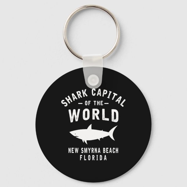 Shark Catal Of The World - New Smyrna Beach Fl-fun Keychain (Front)