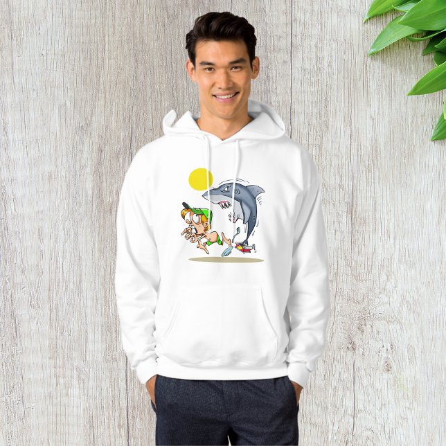Shark Chasing A Boy Mens Hoodie (Creator Uploaded)