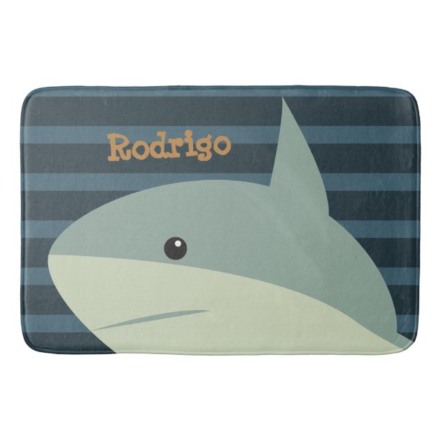 shark bath mat