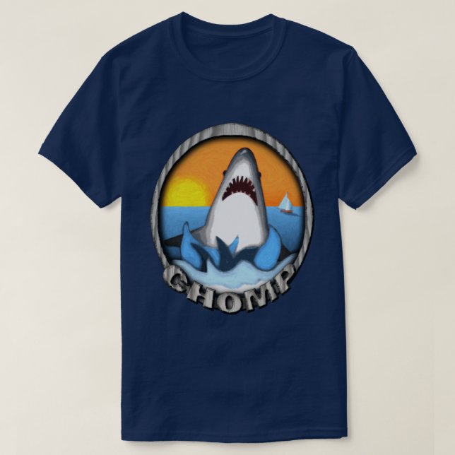Shark Chomp T-Shirt (Design Front)