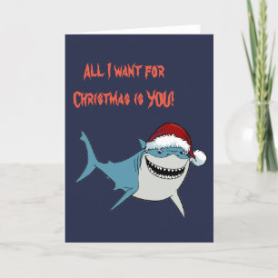 Shark Christmas Card