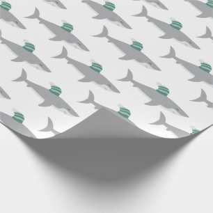 Shark Christmas Wrapping Paper