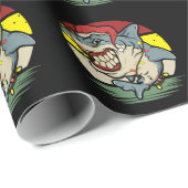 Shark Christmas  Wrapping Paper (Roll Corner)