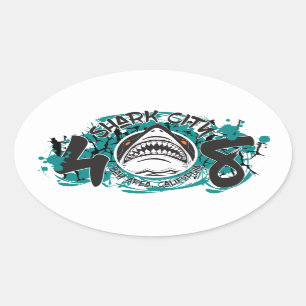 Shark City Bay Area 408 Sticker