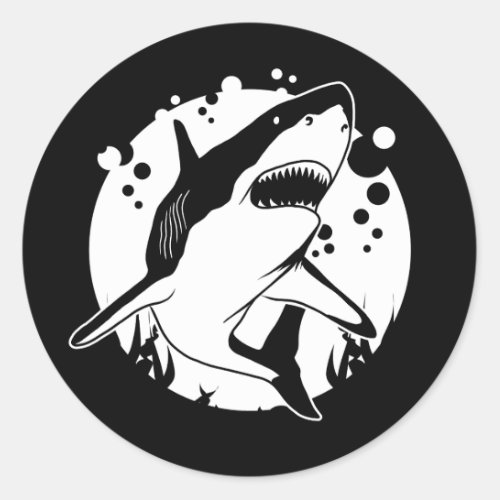 Shark Classic Round Sticker