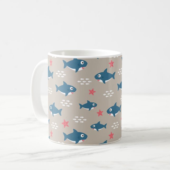 Shark Coffee Mug (Front Left)