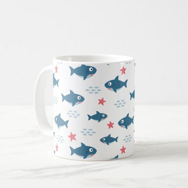 Shark Coffee Mug (Front Left)