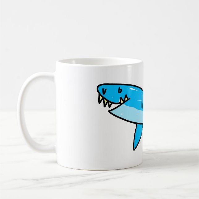 shark coffee mug (Left)