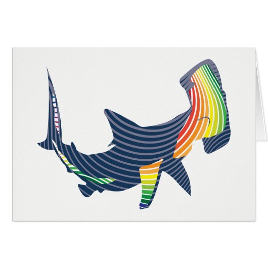 Shark Color Swirl Cards (Front Horizontal)