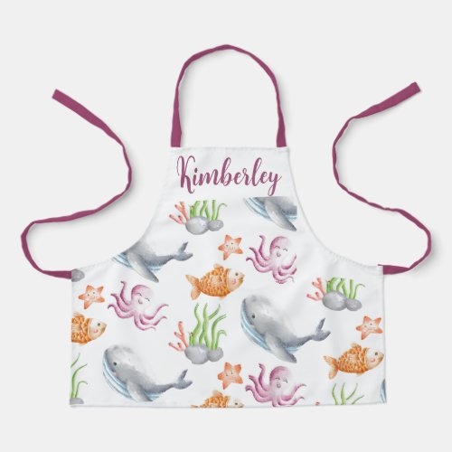 Shark Creatures of the sea Apron