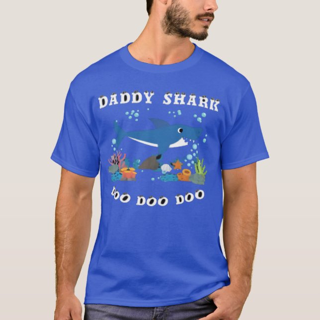 Shark Daddy Fathers Day Gift T-Shirt (Front)