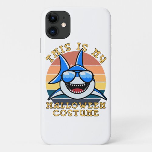 Shark Daddy Spooky Sunset Funny iPhone 11 Case