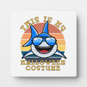 Shark Daddy Spooky Sunset Funny Plaque
