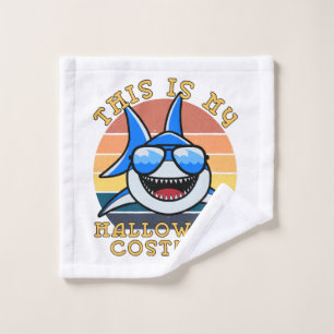 Shark Daddy Spooky Sunset Funny Wash Cloth