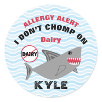 Shark Dairy Allergy Alert Labels