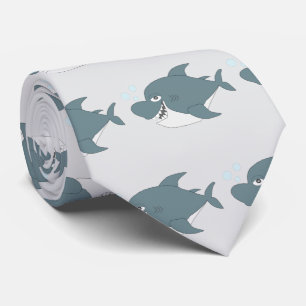 Shark Design Neck Tie