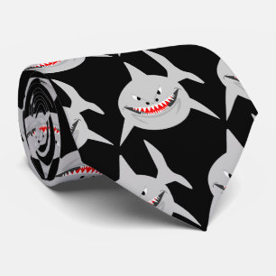 Shark Design Neck Tie