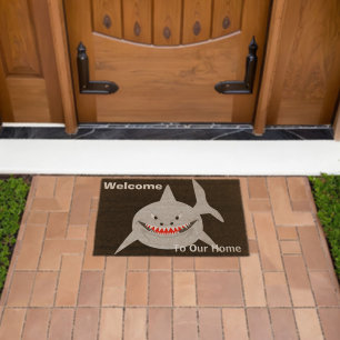 Shark Design Personalised Fiber Doormat
