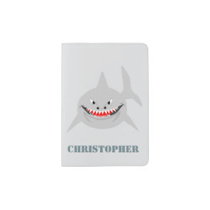 Shark Design Personalised Passport Holder