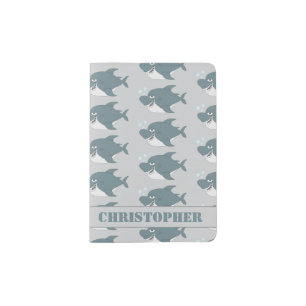 Shark Design Personalised Passport Holder