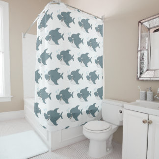Shark Design Shower Curtain