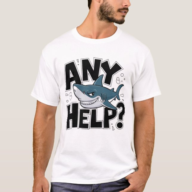 Shark design T-shirt (Front)