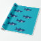 Shark design wrapping paper