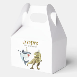 Shark & Dino Birthday Party  Favor Boxes