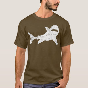 Shark Distressed Cool VintageShark Bite Tee