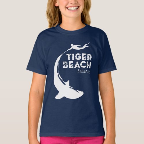 Shark Diving at Tiger Beach T_Shirt