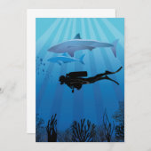 Shark Diving Scuba Diver (Front/Back)