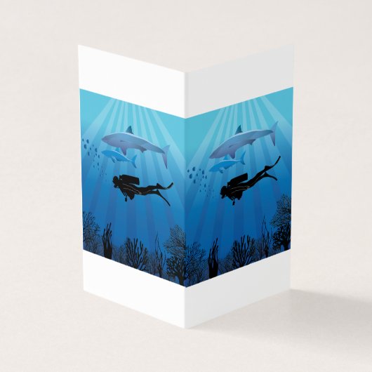 Shark Diving Scuba Diver (Outside)