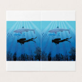 Shark Diving Scuba Diver (Outside Unfolded)
