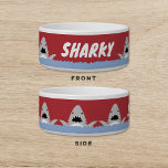 Shark Dog Cat Pet Bowl<br><div class="desc">Shark Themed Pet Bowl for your dog or cat</div>