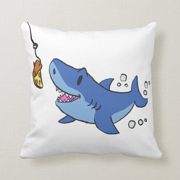 shark throw pillow