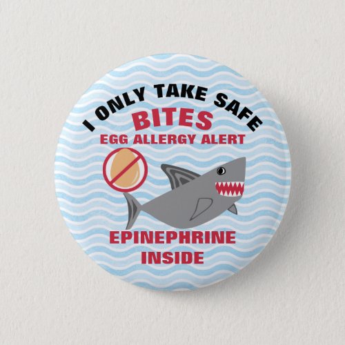 Shark Egg Allergy Alert Warning Epinephrine Button