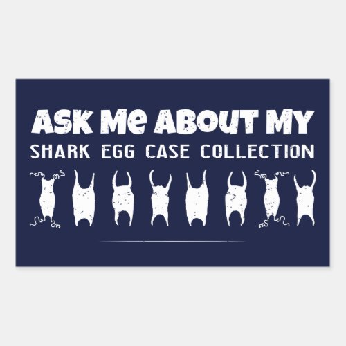 Shark Egg Case Collector Rectangular Sticker