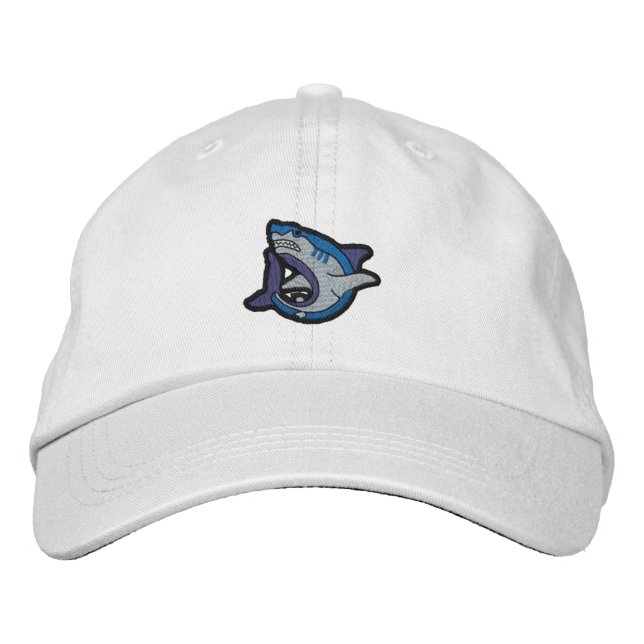 Shark Embroidered Baseball Hat (Front)