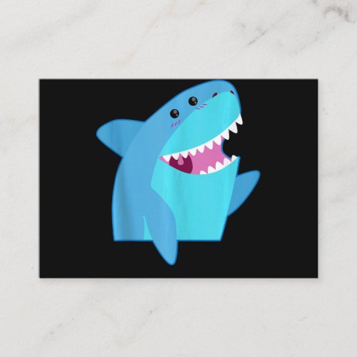 Shark Face Costume Cute Easy Animal Halloween Business Card