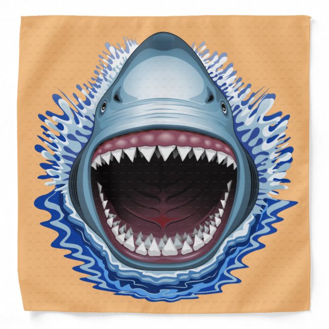 Shark Face Teeth Bandana (Front)