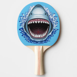 most Alternative proposal Sunburn Shark Ping Pong & Table Tennis Paddles | Zazzle